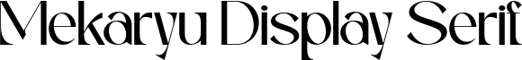 Mekaryu Display Serif Font