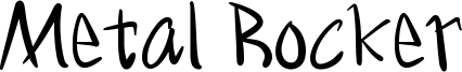 Metal Rocker Font