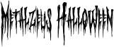 Metalzeus Halloween Font