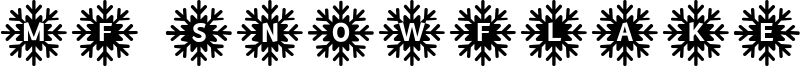 MF Snowflakes Font