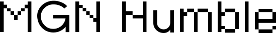 MGN Humble Font