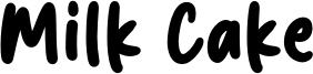 Milk Cake Font