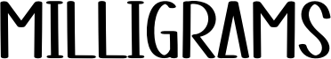 Milligrams Font