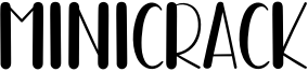 Minicrack Font