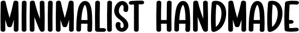 Minimalist Handmade Font