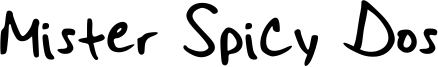 Mister Spicy Dos Font