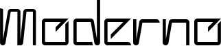 Moderno Font