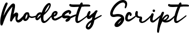 Modesty Script Font