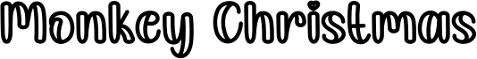Monkey Christmas Font