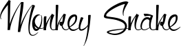 Monkey Snake Font