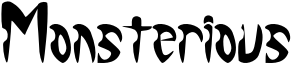 Monsterious Font