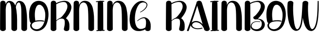 Morning Rainbow Font