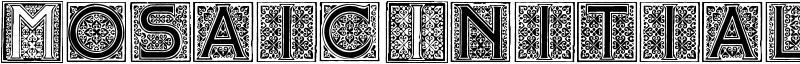 Mosaic Initials Font