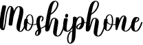 Moshiphone Font