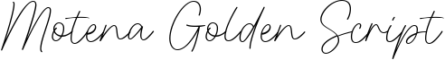 Motena Golden Script Font