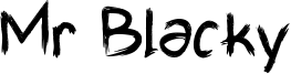 Mr Blacky Font
