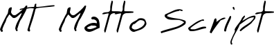 MT Matto Script Font