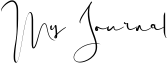 My Journal Font