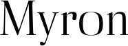 Myron-Regular.otf