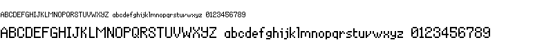 Naïve Pixel Font