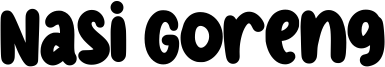 Nasi Goreng Font