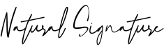 Natural Signature Font