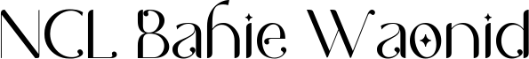 NCL Bahie Waonid Font