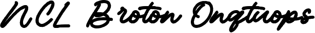NCL Broton Onqtuops Font