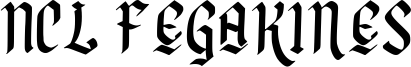 NCL Fegakines Font