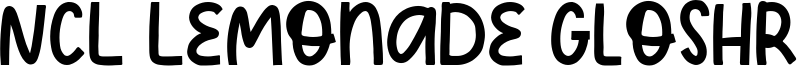 NCL Lemonade Gloshrify Font