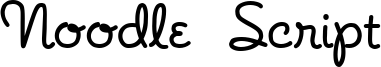 Noodle Script Font