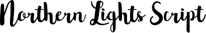 Northern Lights Script Font