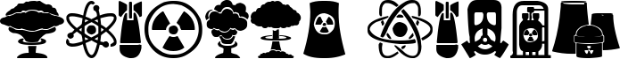 Nuclear Icons Font