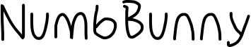 NumbBunny Font