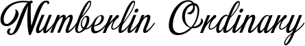 Numberlin Ordinary Font