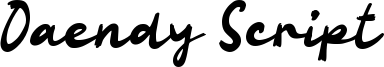 Oaendy Script Font