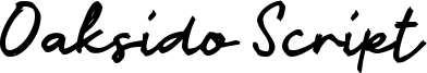 Oaksido Script Font