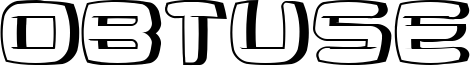 Obtuse Font