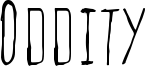 Oddity Font