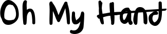Oh My Hand Font