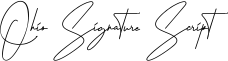 Ohio Signature Script Font