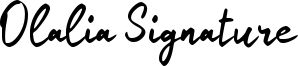 Olalia Signature Font