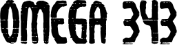 Omega 343 Font