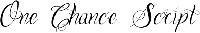 One Chance Script Font