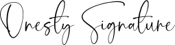 Onesty Signature Font