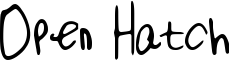 Open Hatch Font