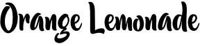 Orange Lemonade Font