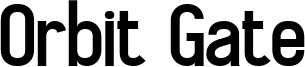 Orbit Gate Font