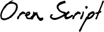 Oren Script Font