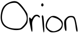Orion Font